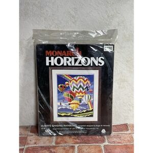 Vintage Monarch Horizon Longstitch "Always Chasing Rainbows" LS25 NEW 16 X 20